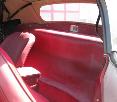Jaguar E-Type Series I OTS 1965 Opalescent Silver Grey Back Seats